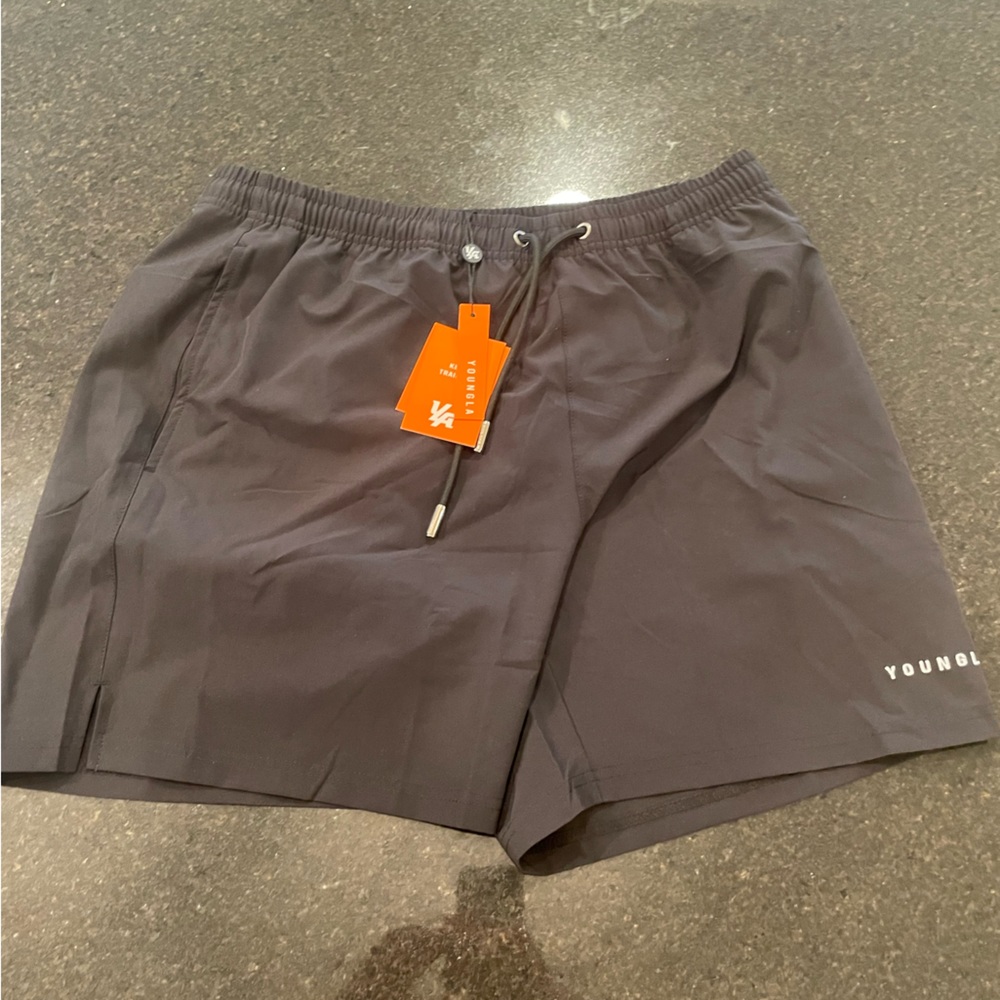Young LA men’s light black swim shorts SIZE: large | NEVER USED |